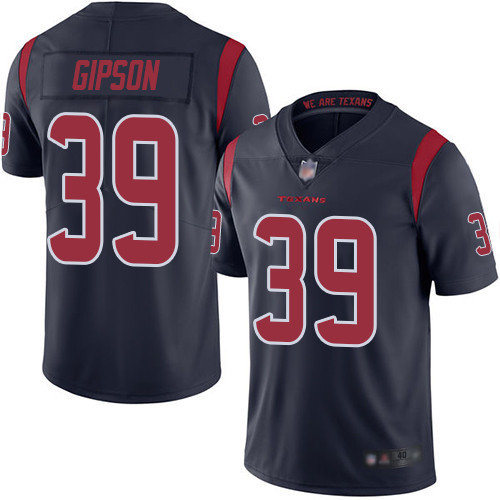 Houston Texans Limited Navy Blue Men Tashaun Gipson Jersey NFL Football #39 Rush Vapor Untouchable->houston texans->NFL Jersey